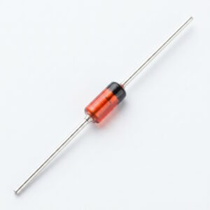 A high-quality 5V Zener diode in a DO-35 glass package for voltage regulation and retro computer repair.