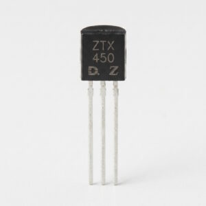 A modern ZTX450 transistor used for the TR7 speaker driver in Sinclair ZX Spectrum computers.