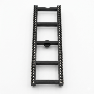 A brand new, high-quality 64-pin black dual-wipe IC socket for Motorola 68000 CPU repairs on Amiga and Atari ST motherboards.
