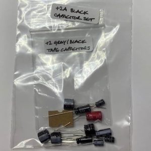Complete Nichicon and/or Kemet capacitor recap kit for the Sinclair ZX Spectrum +2A Black motherboard and tape recorder.