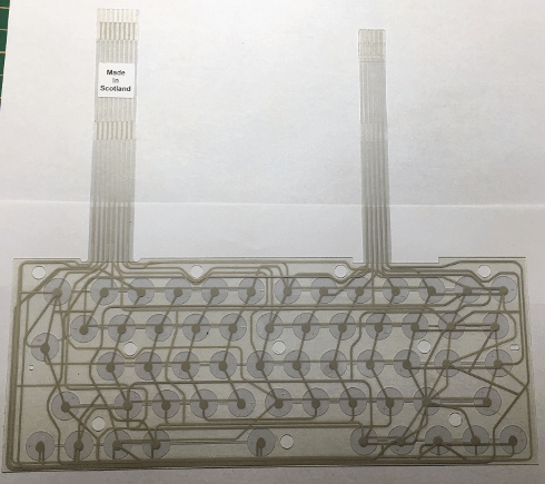 Brand new replacement keyboard membrane for Sinclair ZX Spectrum 48K+ and 128K Toastrack with dual ribbon connectors.