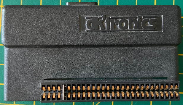 Genuine vintage DK'Tronics joystick interface for Sinclair ZX Spectrum computers.