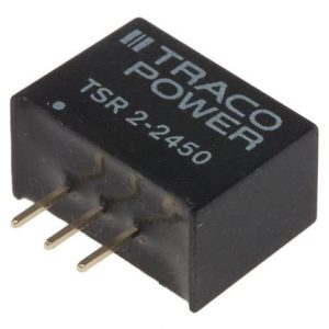 Brand-new Traco TSR 2-2450 5V 2A switching regulator for Sinclair ZX Spectrum 128K power upgrades.