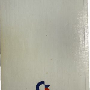 Rear cover of Amiga 500 User's Manual showing Commodore International publication logo