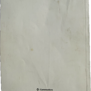 Rear view of Amiga Enhancer manual showing Commodore Amiga logo.