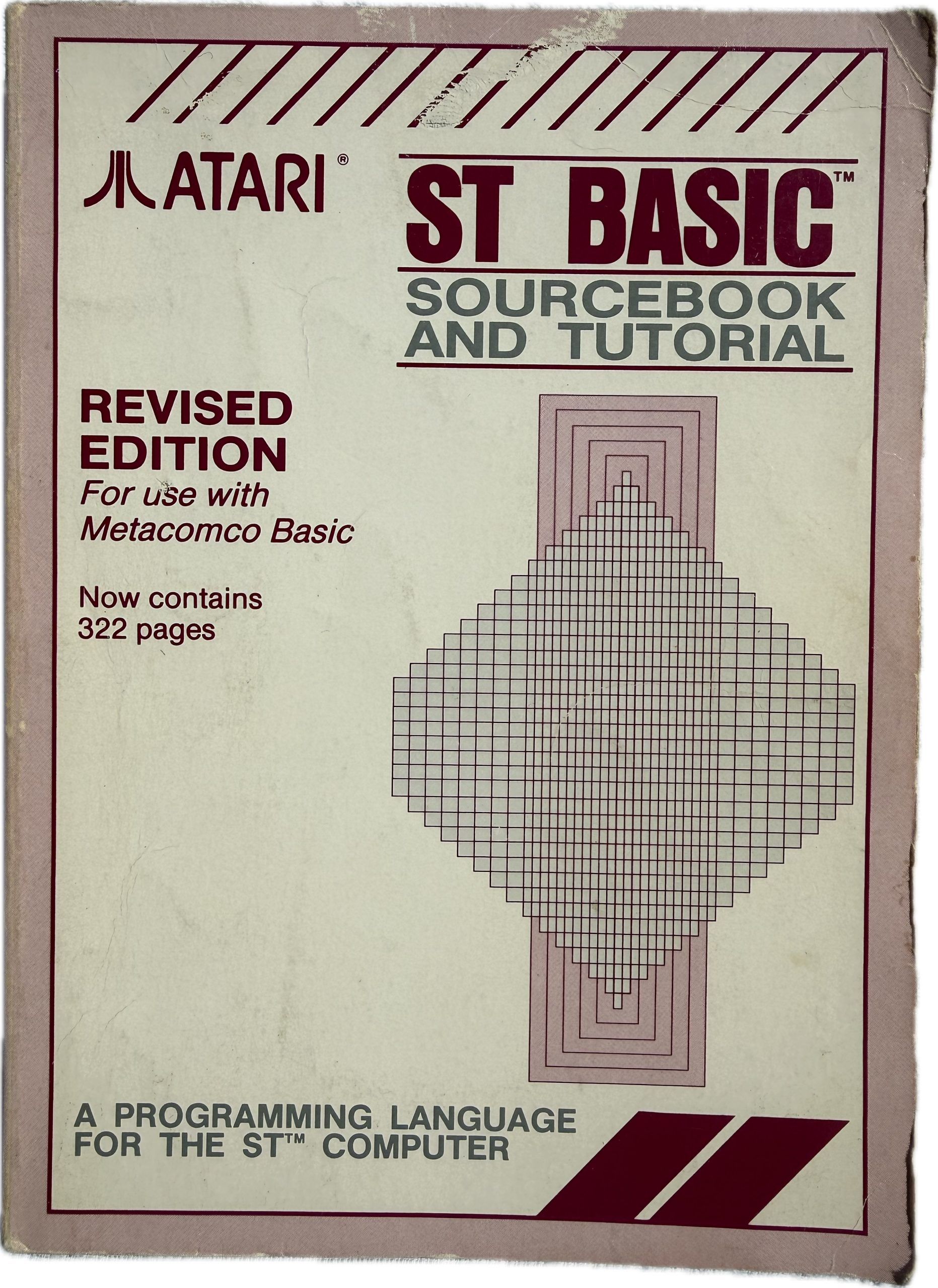 Original Atari ST BASIC Sourcebook and Tutorial manual for 520ST and 1040ST