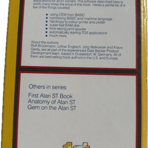 Rear cover of Atari ST Tricks and Tips showing back blurb and Abacus Software publication details