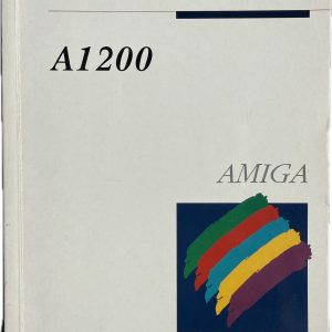Original Commodore Amiga 1200 User's Guide manual front cover for A1200 AGA computer