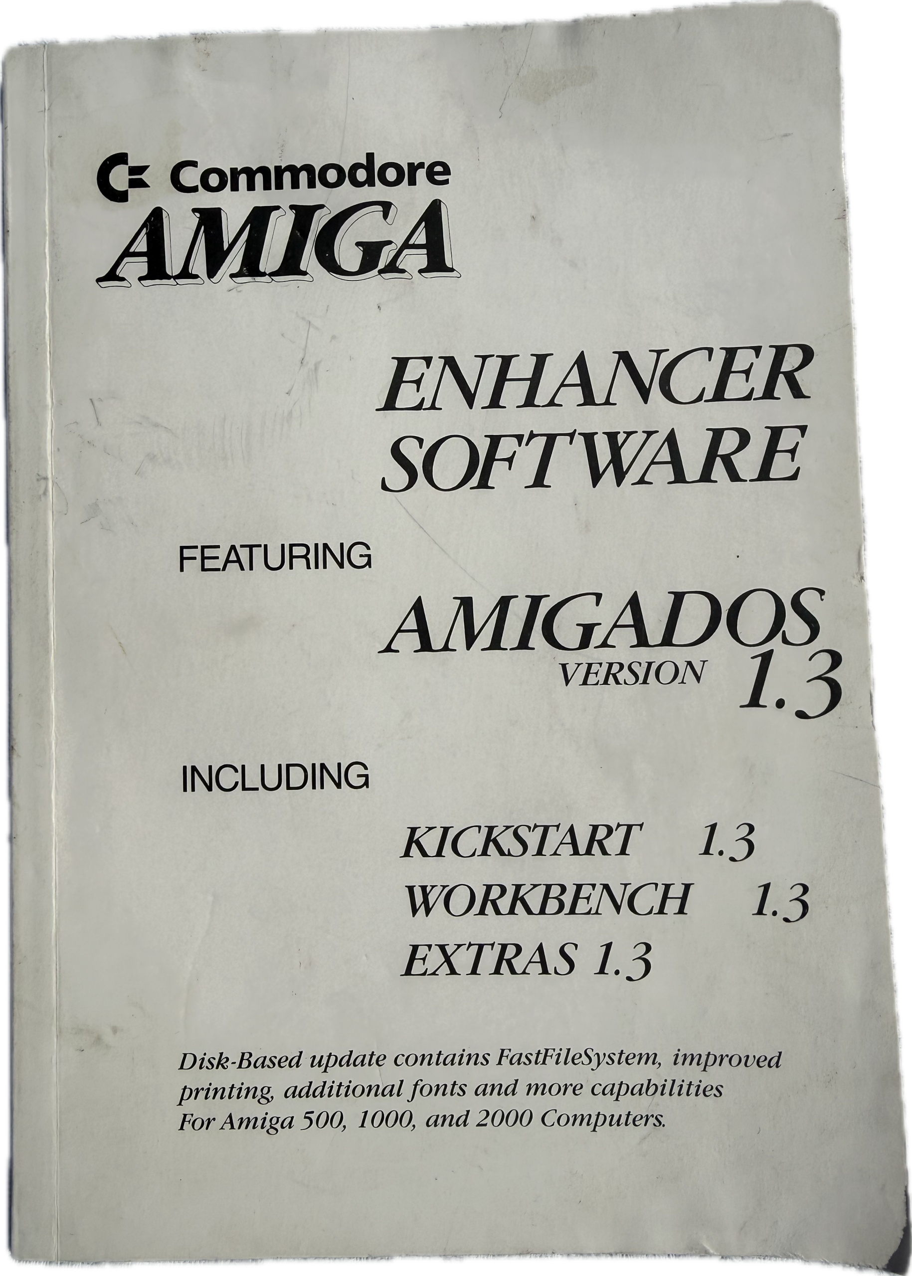 Original Commodore Amiga Enhancer Software Manual