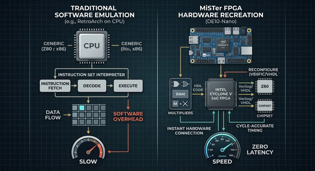 MiSTer-FPGA-emulation-history DE10-Nano stack